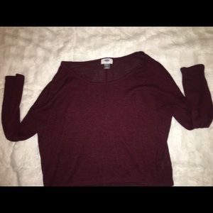 cranberry long sleeve